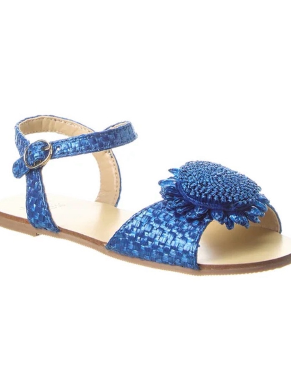 Janie and Jack Girl's Woven Straw Flower Sandals | Size 4K | NWOT